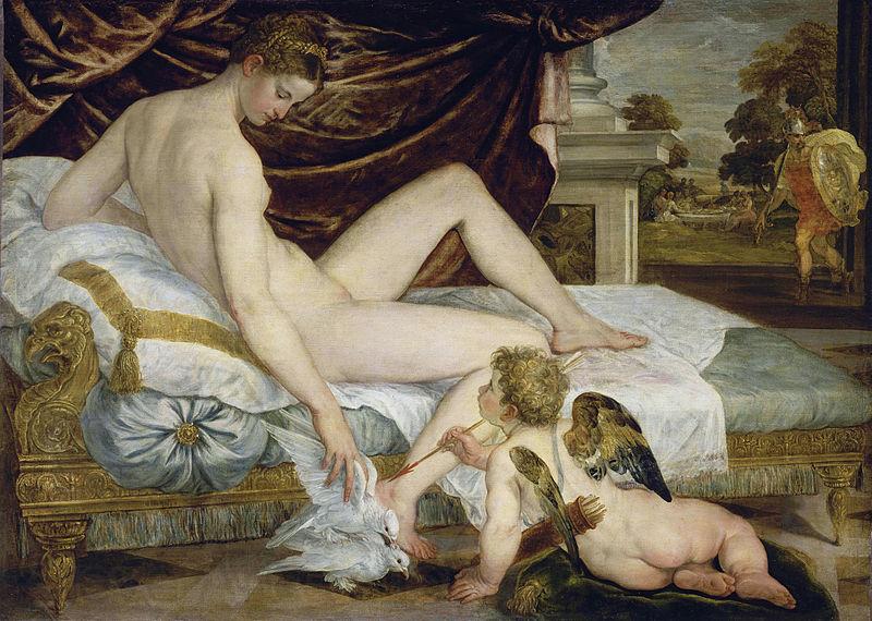 Lambert Sustris Venus and Love Norge oil painting art